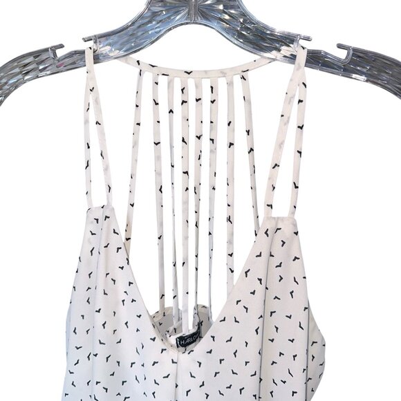 Harlowe & Graham Small Tank Top White w/Small Pattern - Picture 5 of 10